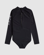 Girls 6-16 Heater Long Sleeve One-Piece Rash Vest