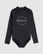 Girls 6-16 Heater Long Sleeve One-Piece Rash Vest