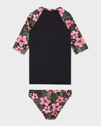 Girls 7-16 Active Floral Swim Set