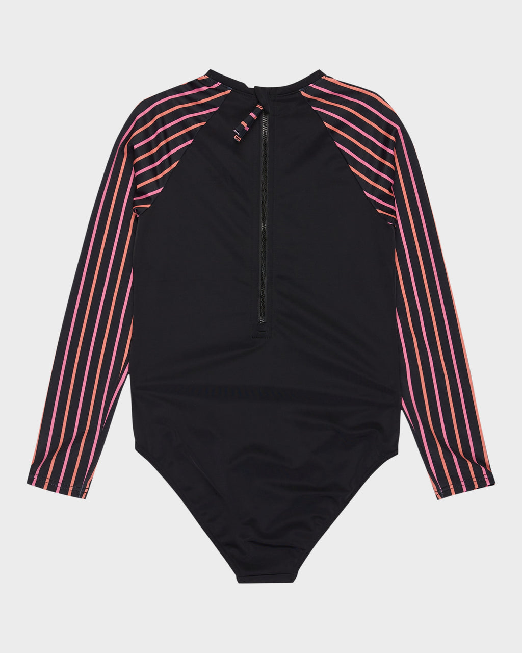 Girls 6-16 Active Floral Long Sleeve Onesie Rash Vest