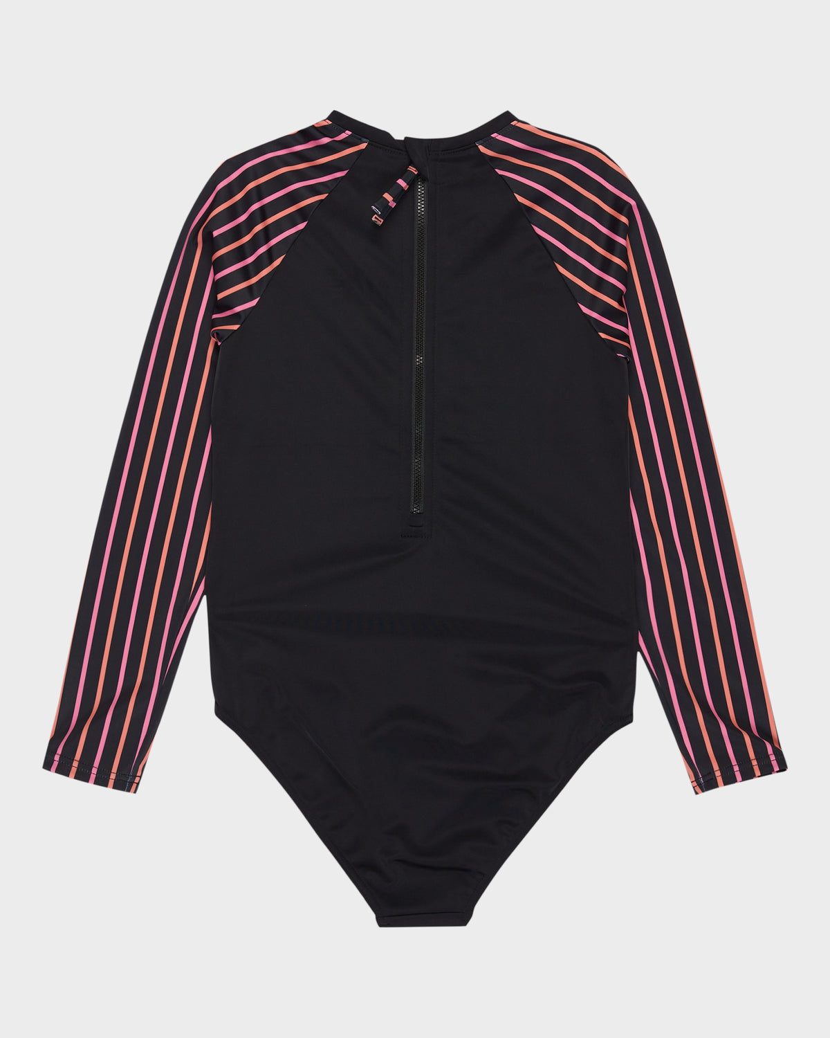 Girls 6-16 Active Floral Long Sleeve Onesie Rash Vest