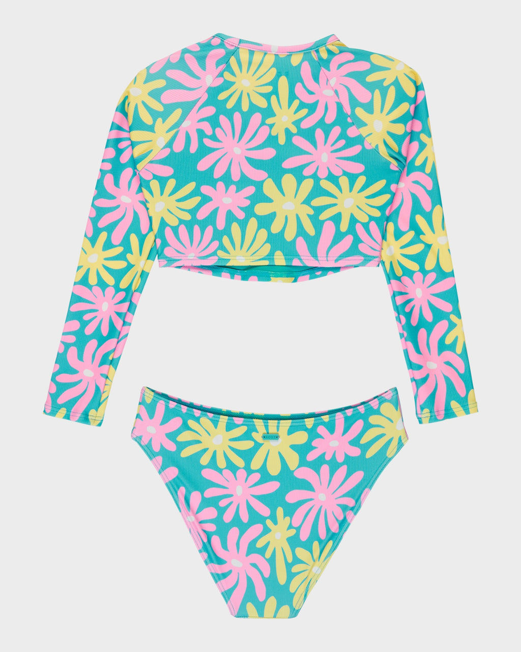 Girls 8-16 Flower Lover Lycra Two Piece Rash Vest