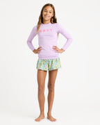 Girls 6-16 Essentials Long Sleeve Lycra Rash Vest