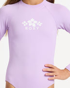 Girls 6-16 Solid Active One Piece Rash Vest