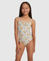 Girls Nostalgic Seaside One Piece One Piece Swim