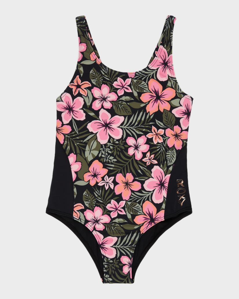 Girls 8-16 Active Floral One Piece Swimsuit