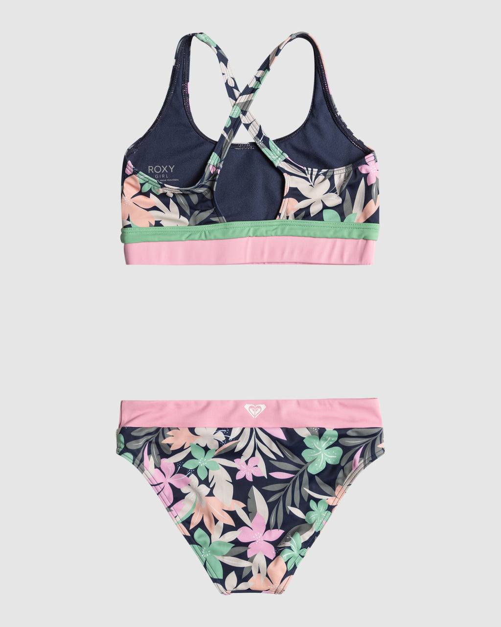 Girls 6-16 Ilacabo Active Crop Top Two-Piece Bikini Set