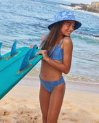 Girls 8-16 Beach Check Two Piece