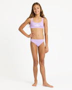 Girls 6-16 Solid Active Bralette Set Two Piece