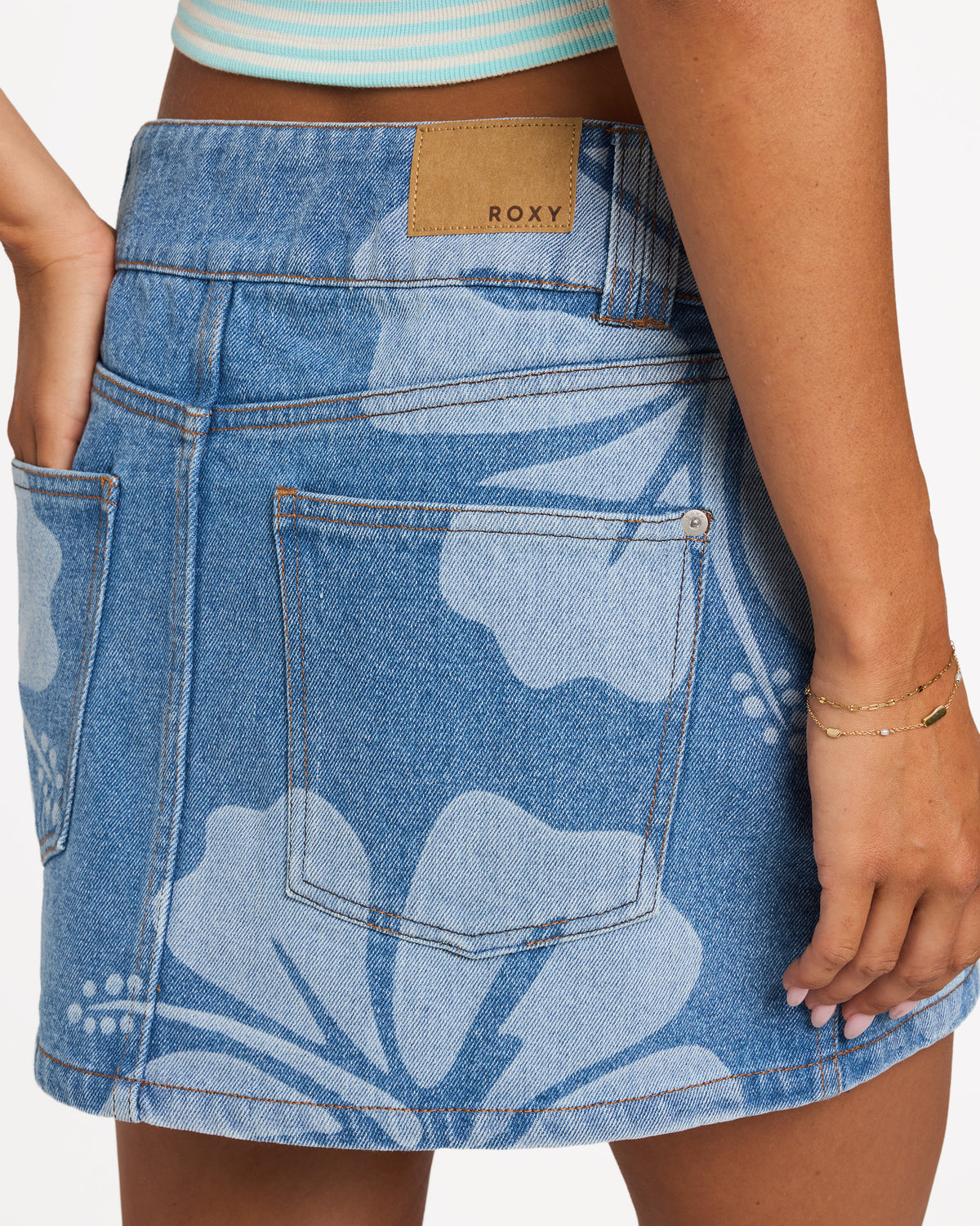 Womens Stunning Spirit Denim Mini Skirt