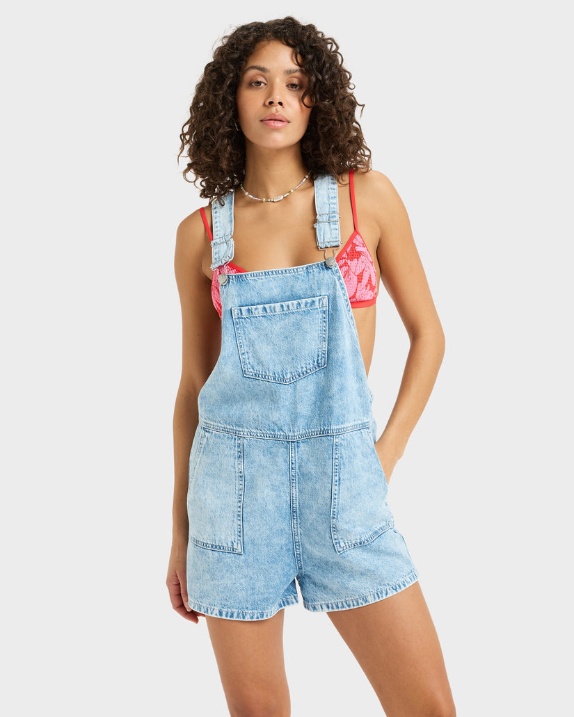 Womens Crystal Coast Denim Overalls