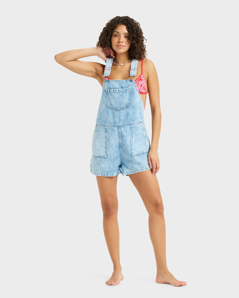 Womens Crystal Coast Denim Overalls