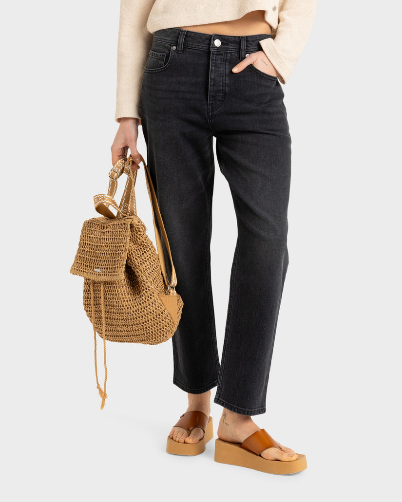 Womens Patti Straight Mid Denim Pants