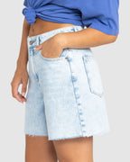Womens Morning Splendour Mid Denim Shorts
