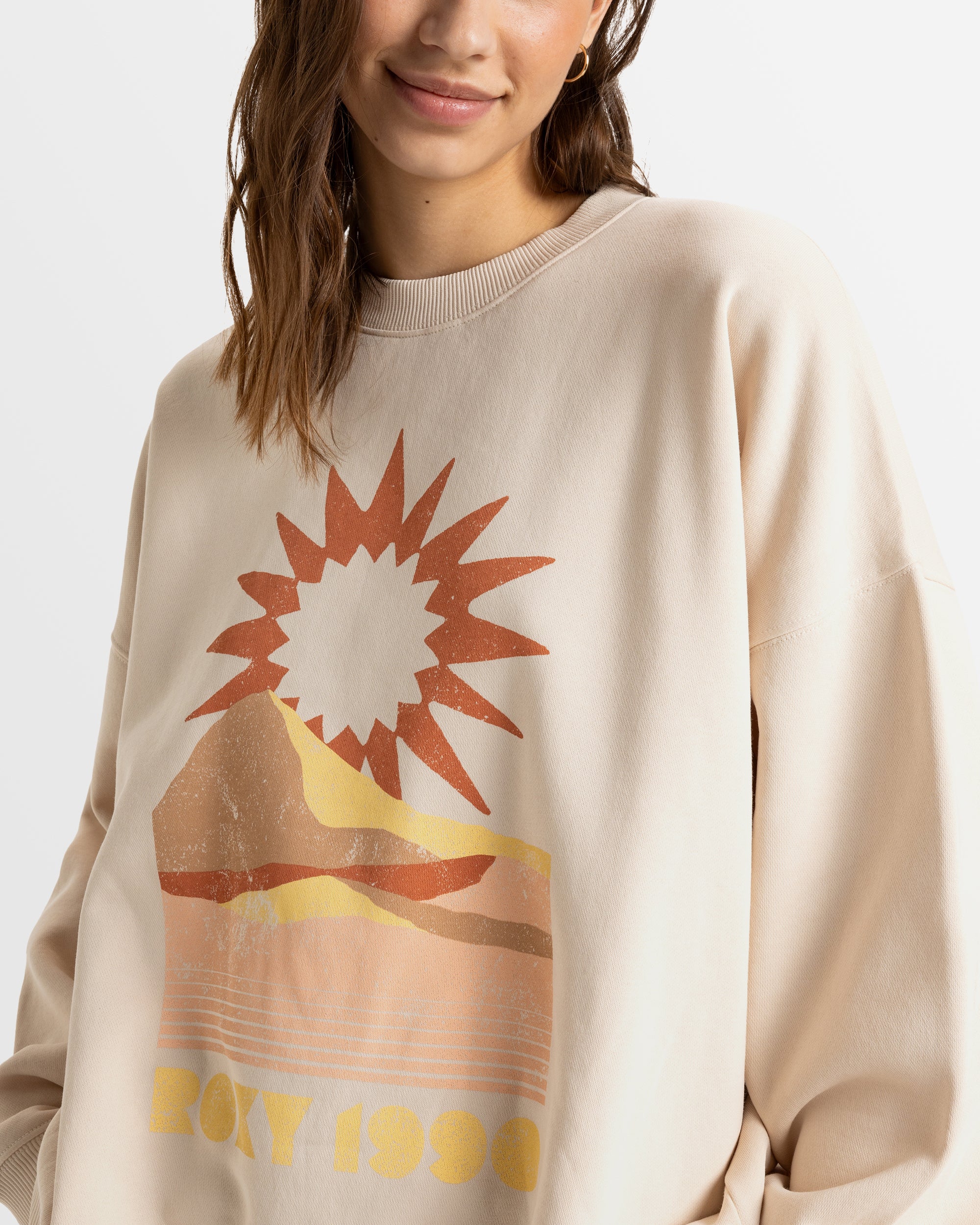 Womens Lineup Pullover Sweatshirt