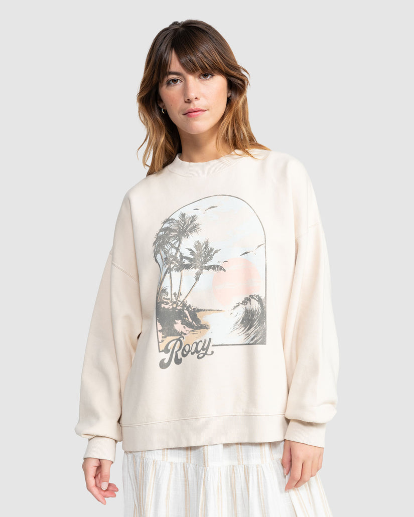 Womens Lineup Oversized Crew Neck