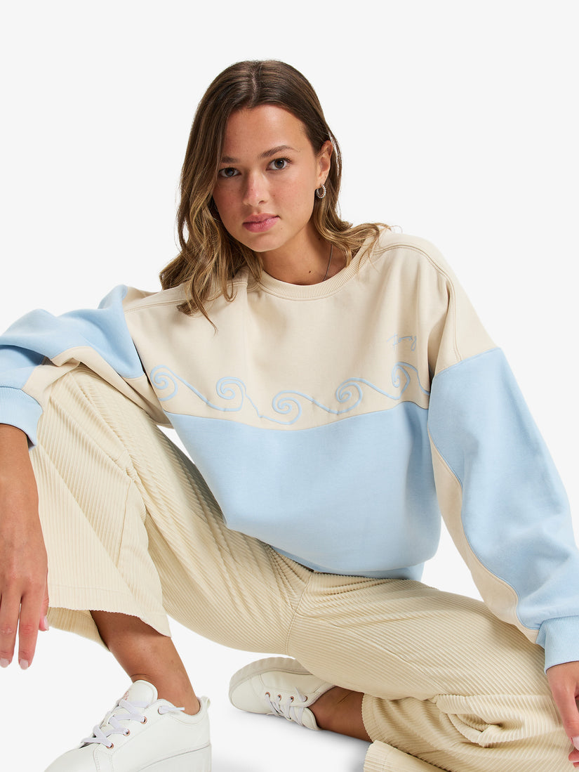 Womens Waves Of Nature Crew Neck