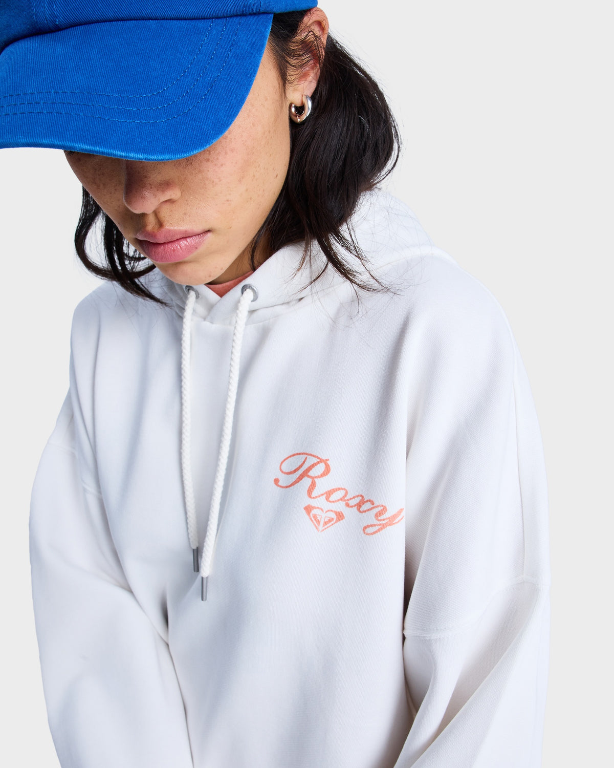 Womens Lineup Oversized Pullover Hoodie