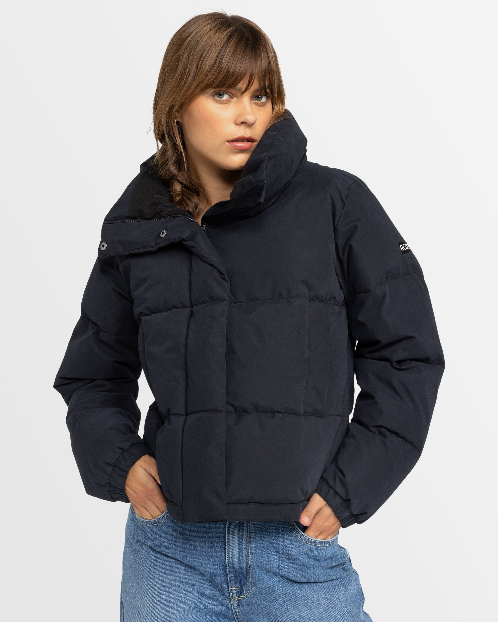 Roxy Womens Winter Rebel Insulated Jacket - TRUE BLACK - Surf Dive 'n Ski