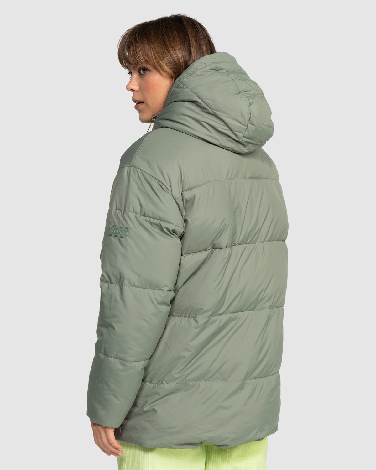 Womens Ocean Dreams Sherpa Hooded Puffer Jacket
