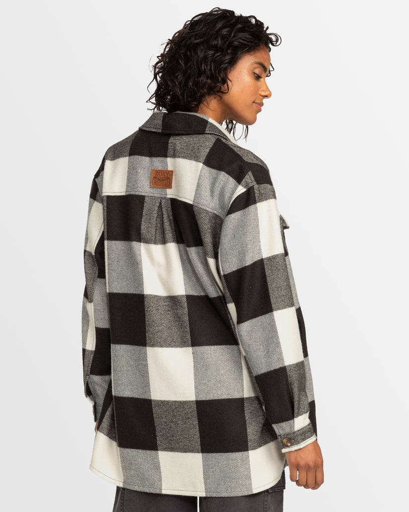 Buy Womens Check The Swell Checkered Shacket by Roxy | Surf Dive 'n Ski