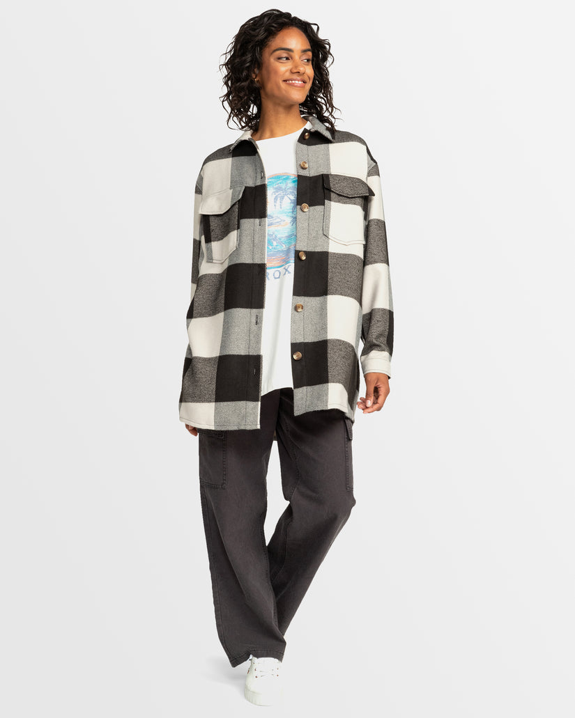 Buy Womens Check The Swell Checkered Shacket by Roxy | Surf Dive 'n Ski