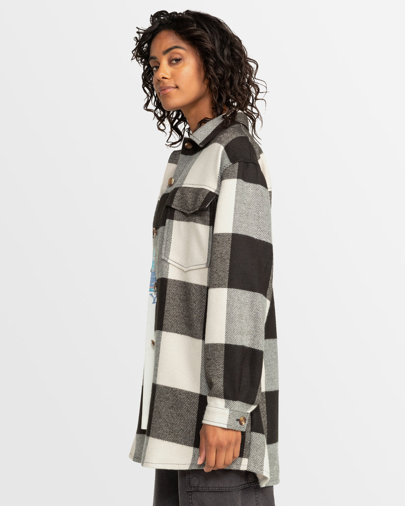 Buy Womens Check The Swell Checkered Shacket by Roxy | Surf Dive 'n Ski