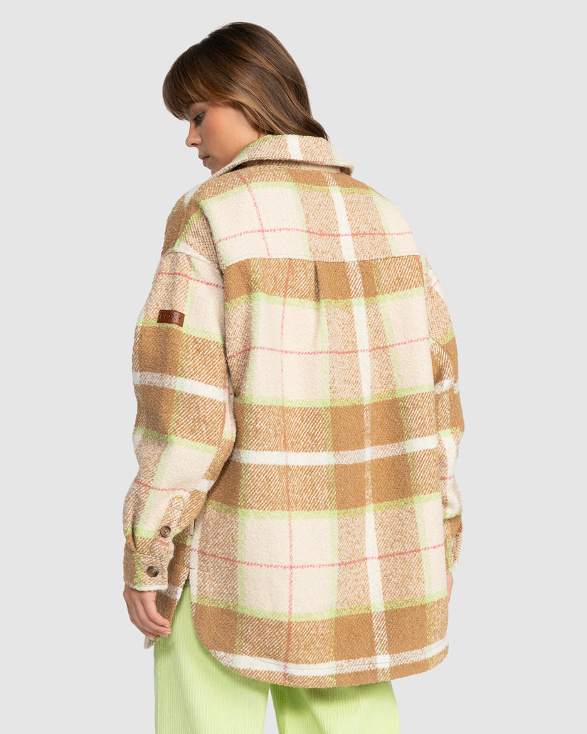 Buy Womens Checking It Out Checkered Shacket by Roxy | Surf Dive 'n Ski