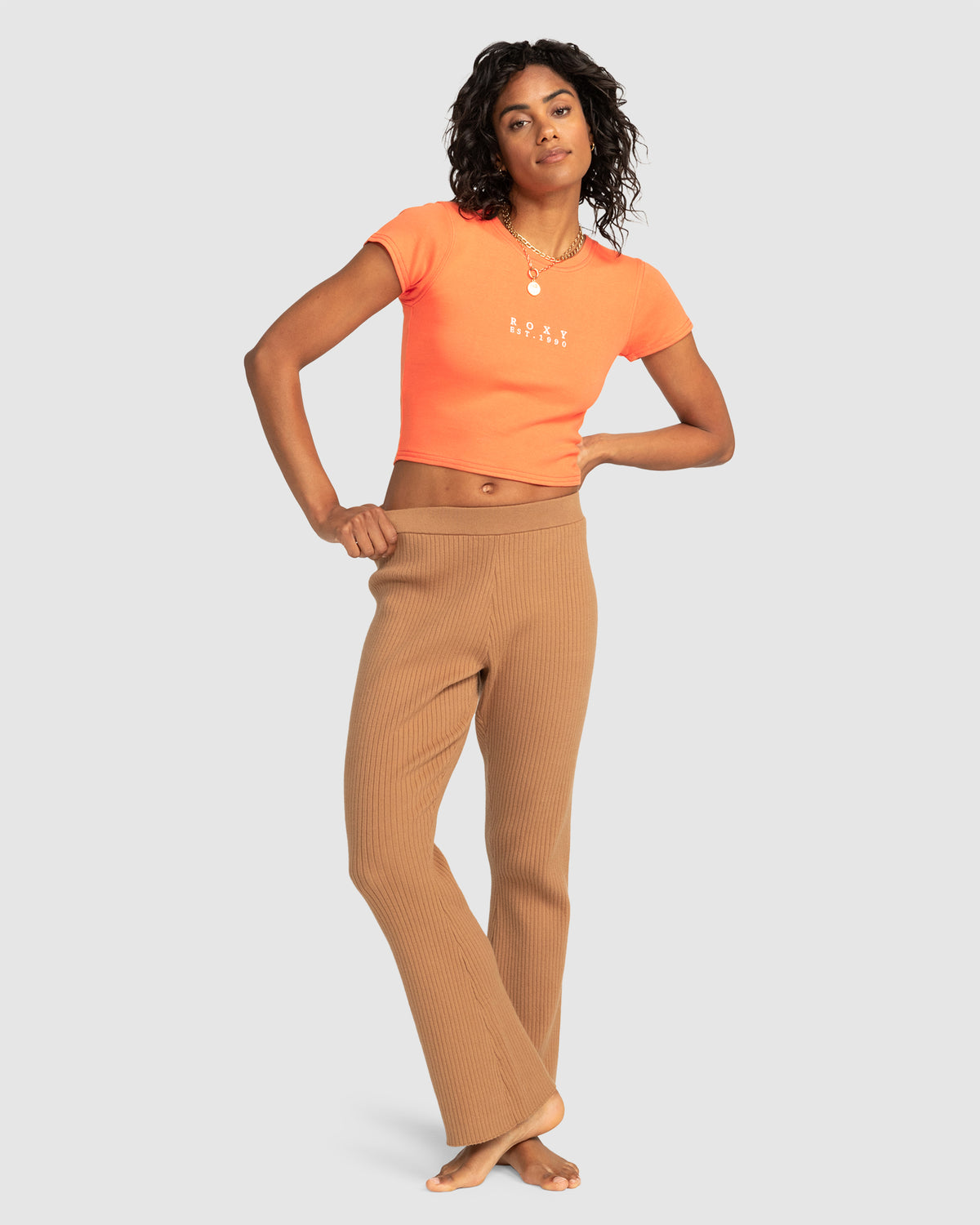 Womens Roxy All Day Crop Top
