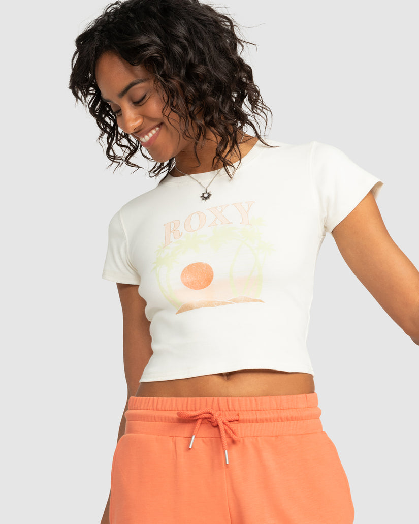 Womens Roxy All Day Crop Top