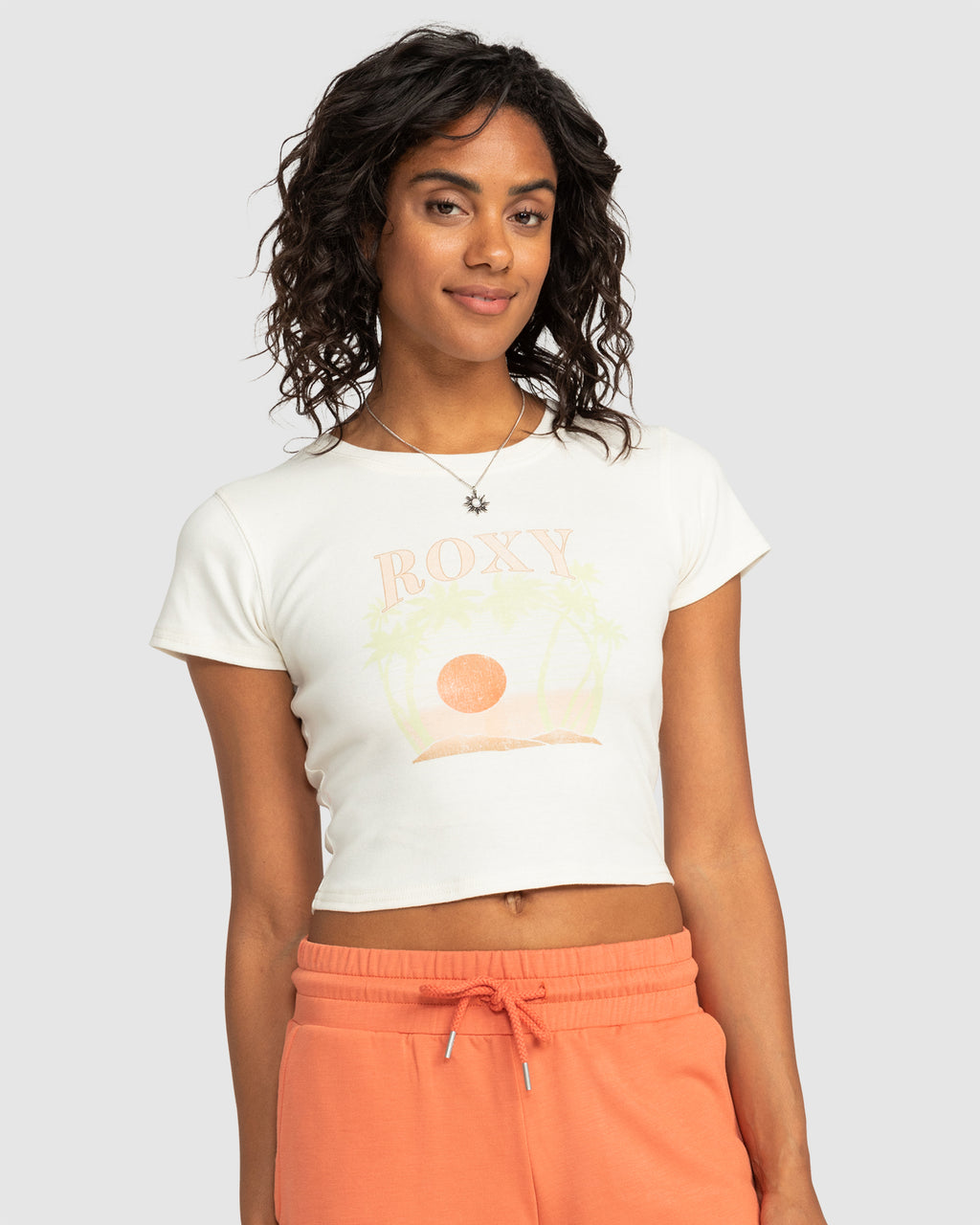 Womens Roxy All Day Crop Top