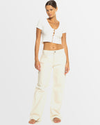 Womens Born With It Crop Top