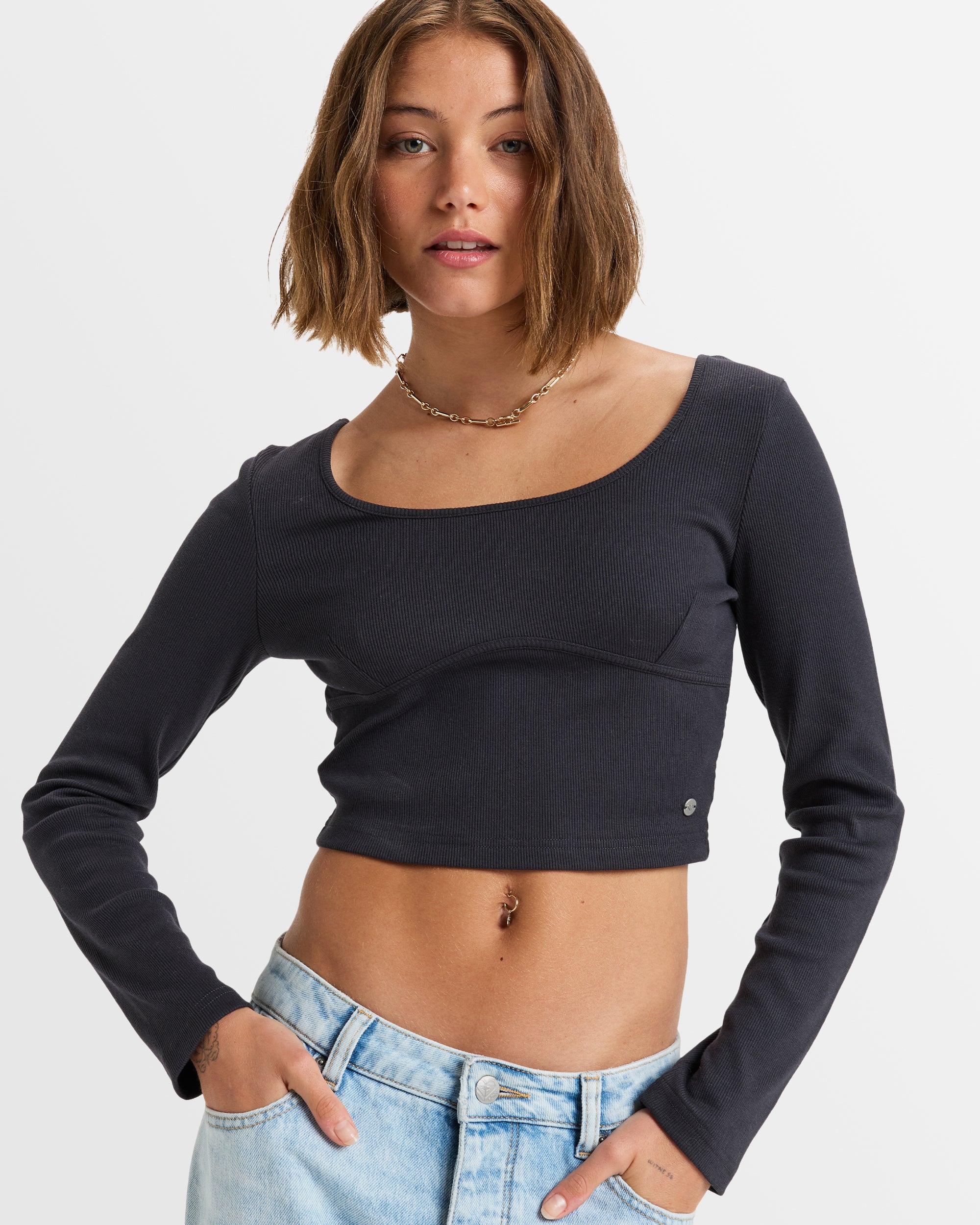 Womens Pretty Please Crop Top