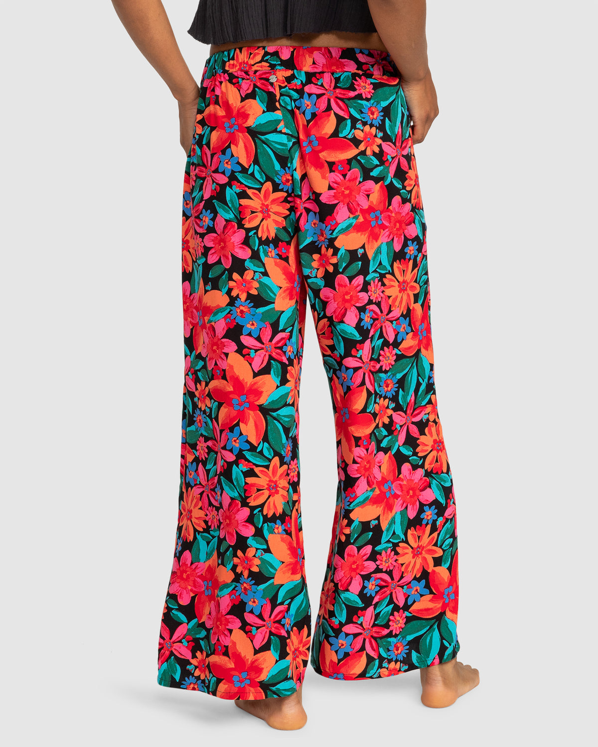 Womens Midnight Avenue Wide Leg Printed Pants
