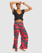 Womens Midnight Avenue Wide Leg Printed Pants