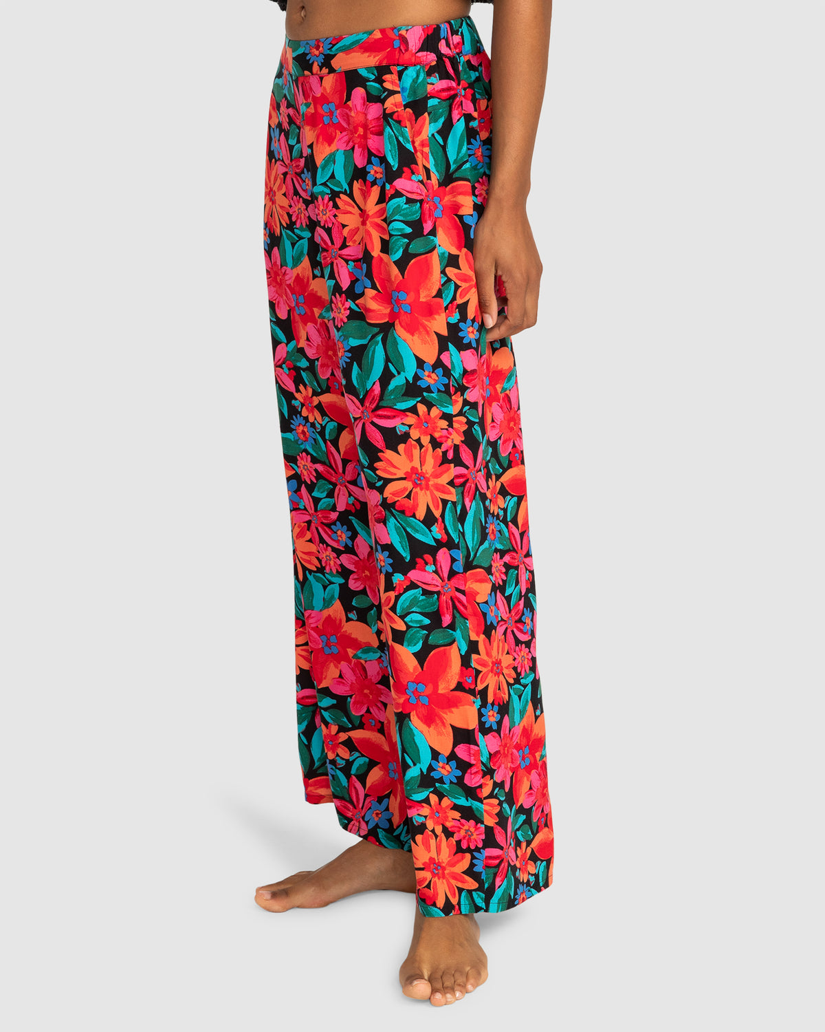 Womens Midnight Avenue Wide Leg Printed Pants