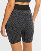 Womens Chill Out Seamless Heart Biker Athletic Shorts