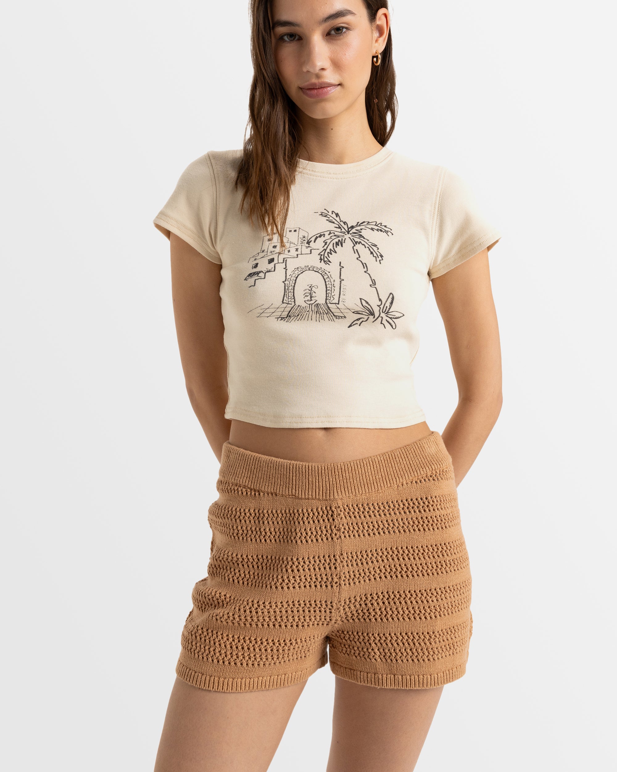 Womens Spicy Vibes Elastic Waist Shorts Australia