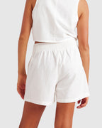 Womens Moonlight Date Elastic Waist Shorts