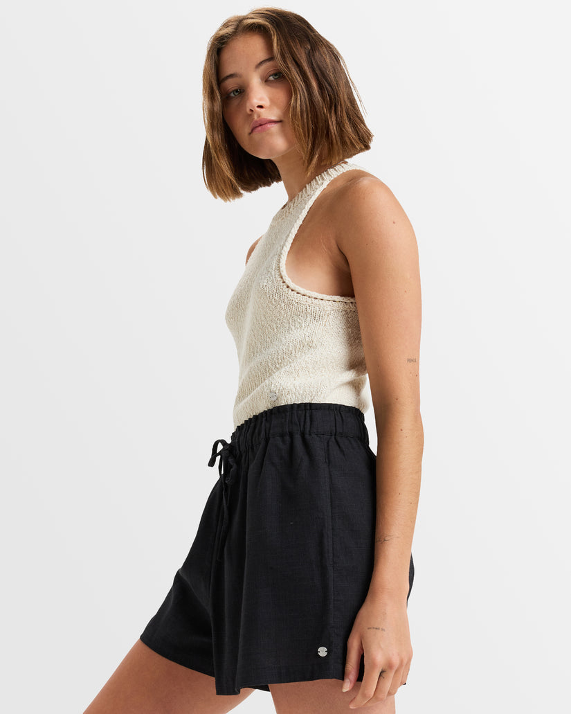 Womens Place To Be Elastic Waist Shorts