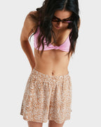 Womens Lekeitio Bay Printed Elastic Waist Shorts