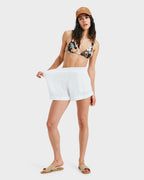 Womens What A Vibe Elastic Waist Shorts