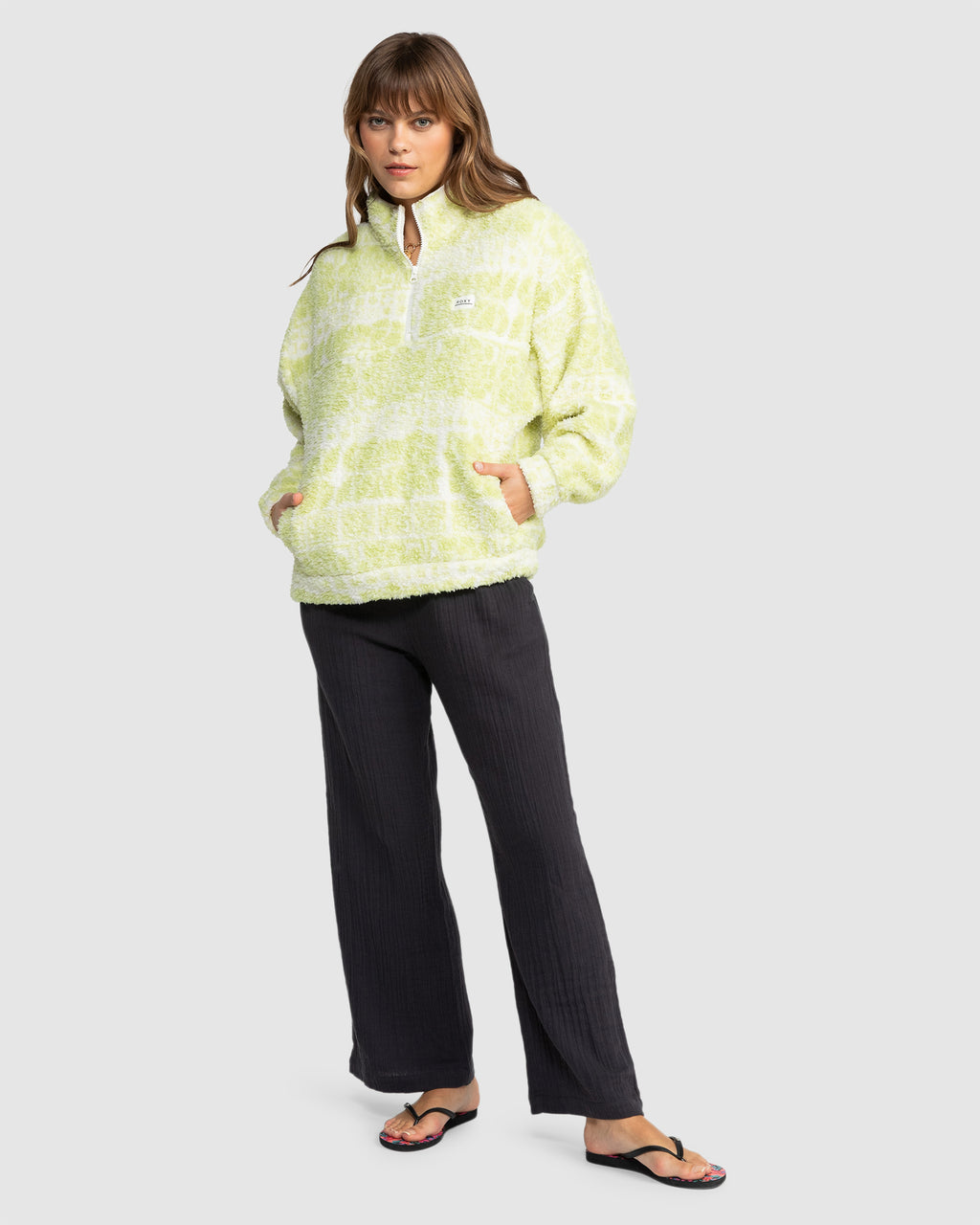 Womens Jive Talking Half Zip Polar Fleece Top