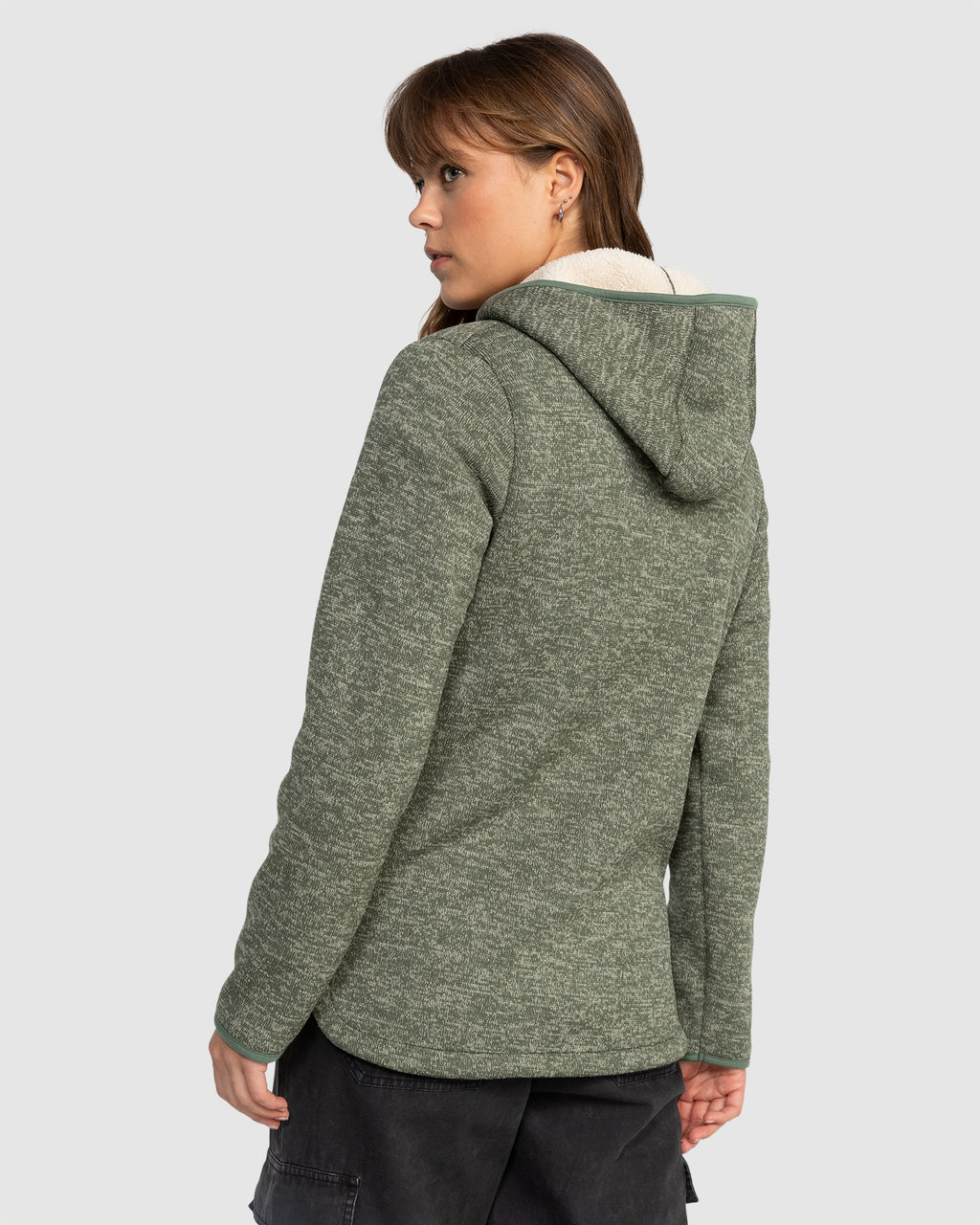 Womens Petal Fever Polar Fleece Zip Up Hoodie