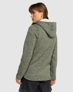 Womens Petal Fever Polar Fleece Zip Up Hoodie