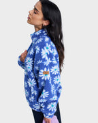Womens Jive Talking Binded Half Zip Fleece Jumper