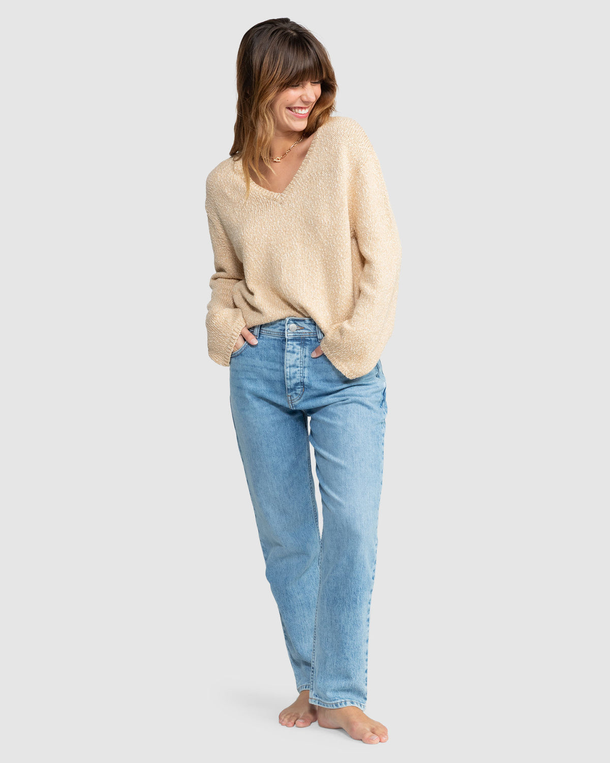 Womens California Crush V-Neck Sweater