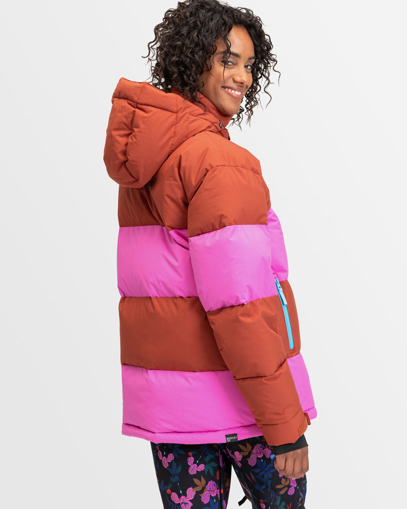 Womens Roxy X Rowley Block Puffer Snow Jacket