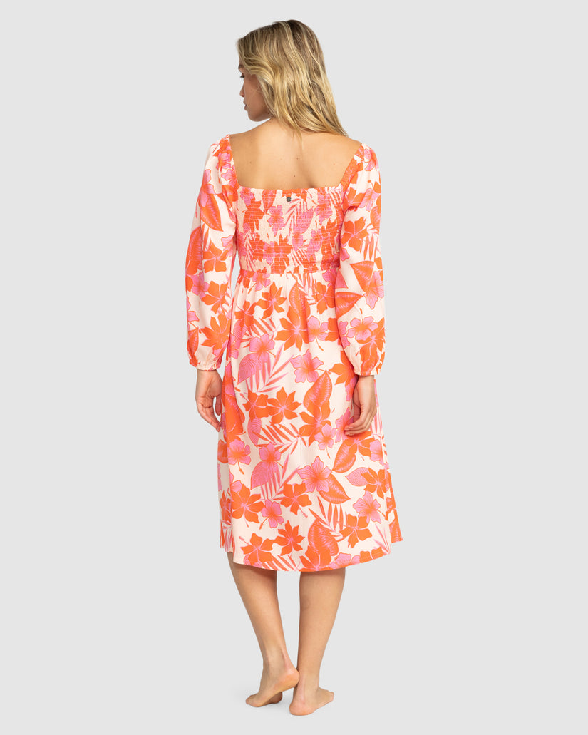 Womens Sunshine Spirit Midi Dress