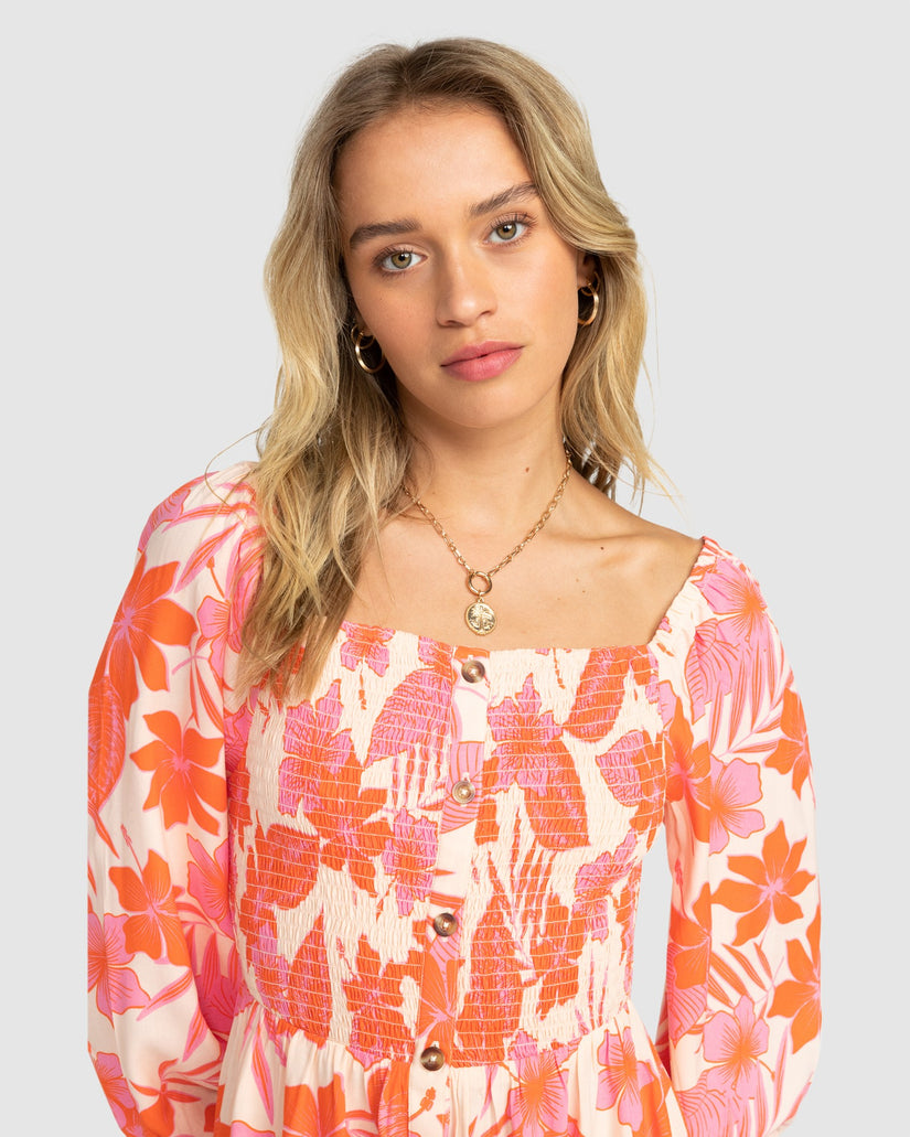 Womens Sunshine Spirit Midi Dress
